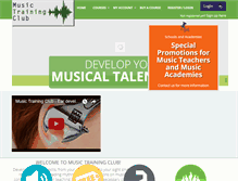 Tablet Screenshot of musictrainingclub.com